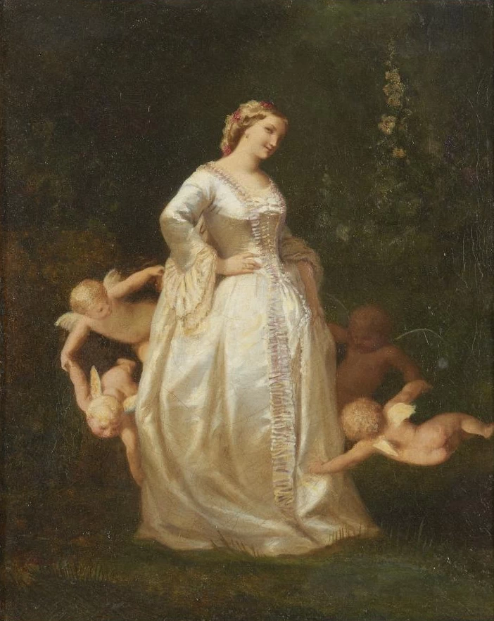 Signora con angioletti